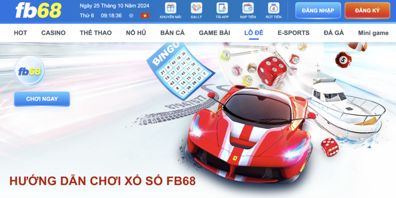 Hướng dẫn tham gia xổ số Fb68