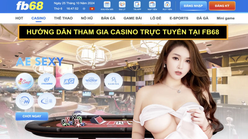 Hướng dẫn tham gia casino trực tuyến